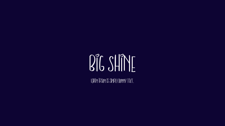 BIG SHINE Font