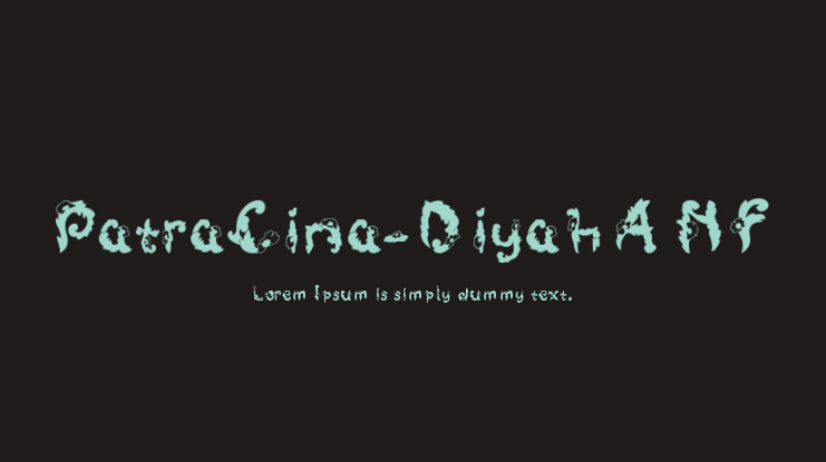 PatraCina-DiyahANF Font