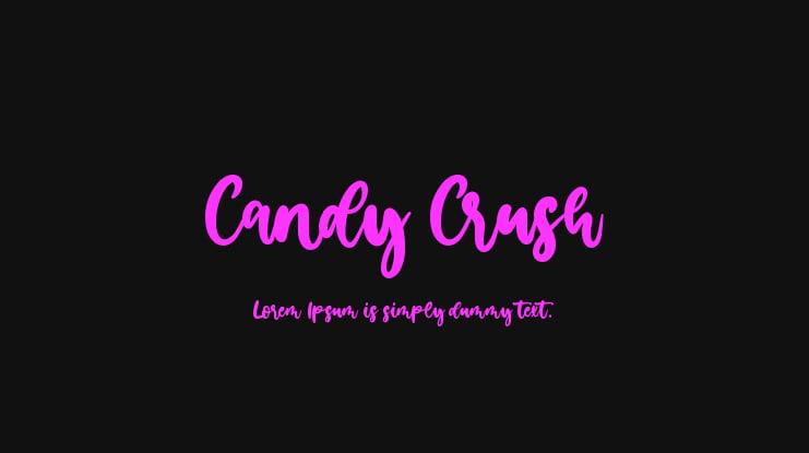 Candy Crush Font