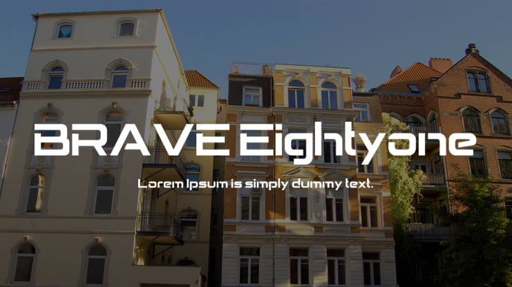 BRAVE Eightyone Font