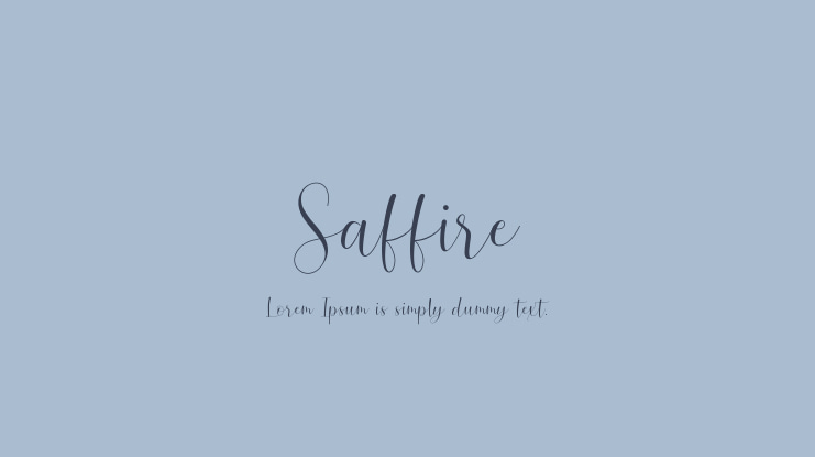 Saffire Font