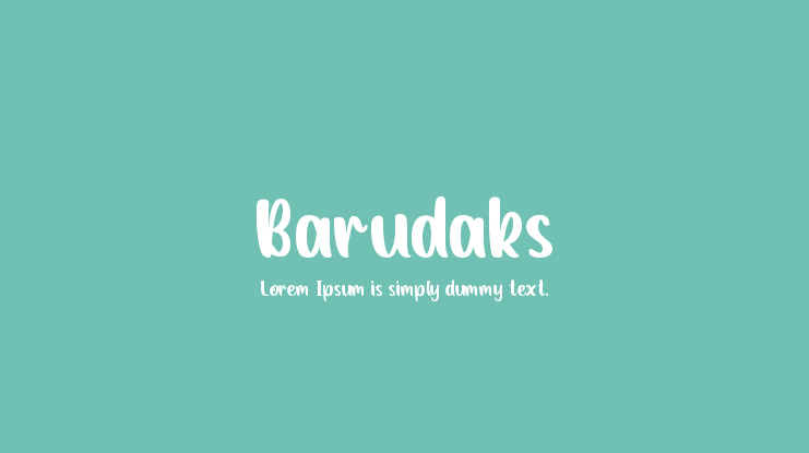 Barudaks Font