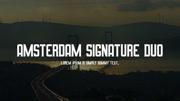 Amsterdam Signature Duo Font Family