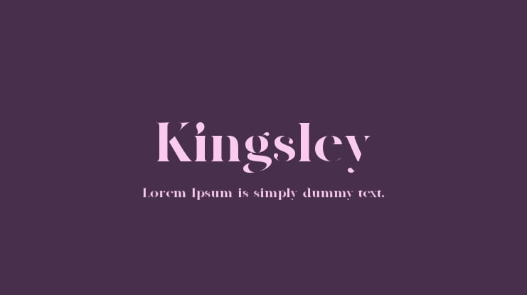 Kingsley Font Family