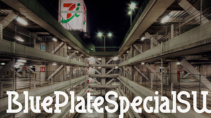 Blue Plate Special SW Font