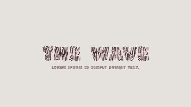 THE WAVE Font