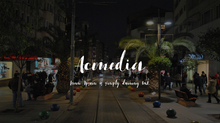 Acmedia Font