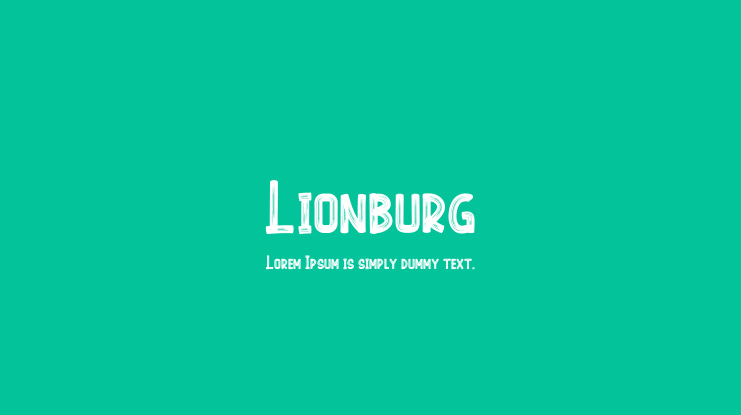 Lionburg Font