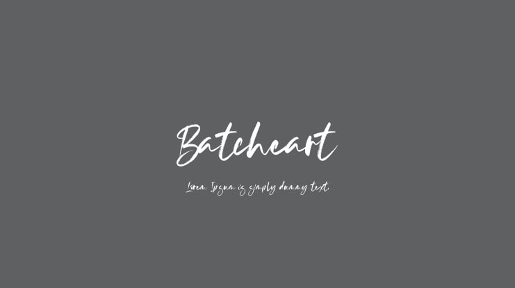 Batcheart Font