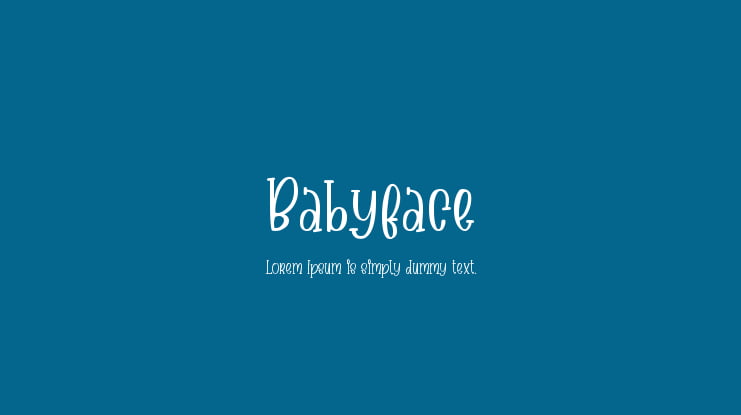 Babyface Font Family