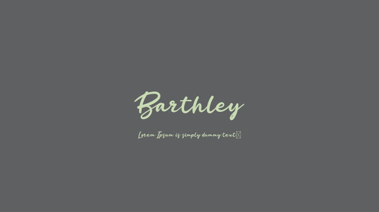 Barthley Font
