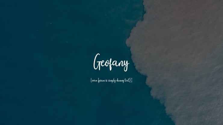 Geofany Font