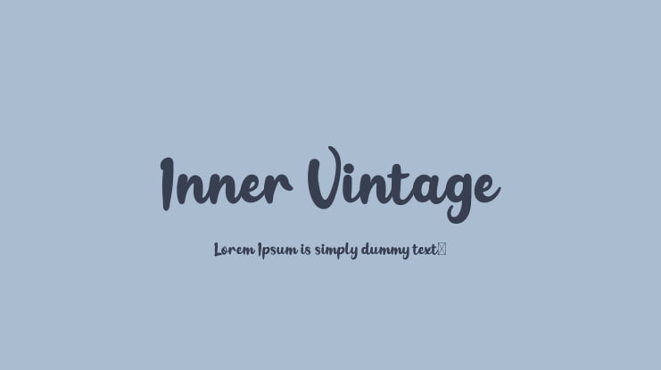 Inner Vintage Font
