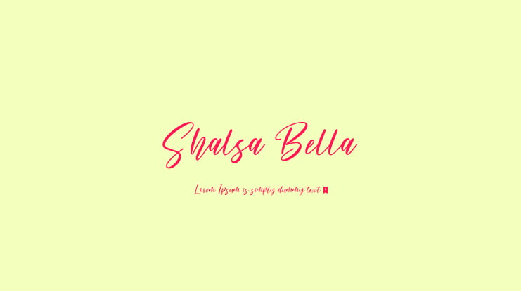 Shalsa Bella Font