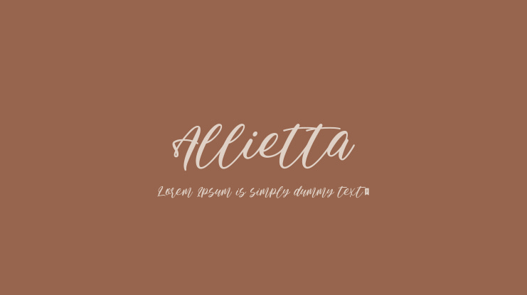 Allietta Font