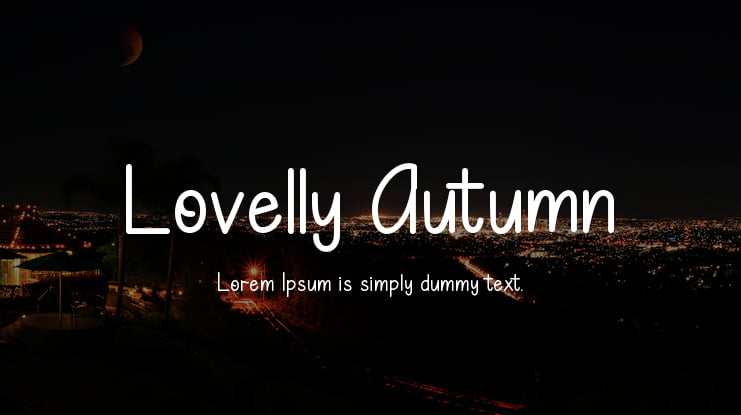 Lovelly Autumn Font