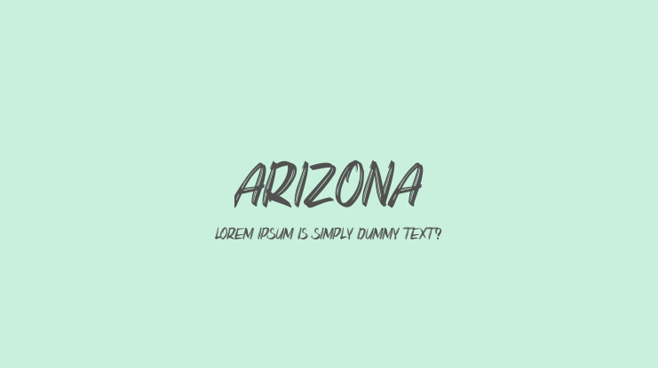Arizona Font