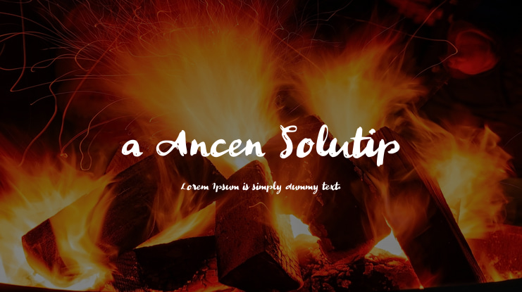 a Ancen Solutip Font