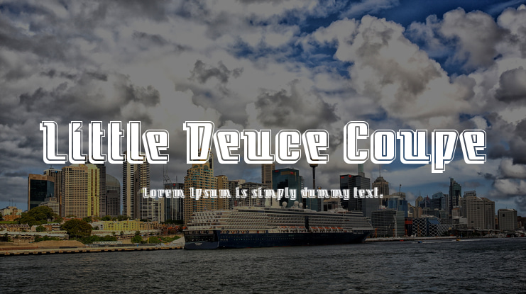 Little Deuce Coupe Font
