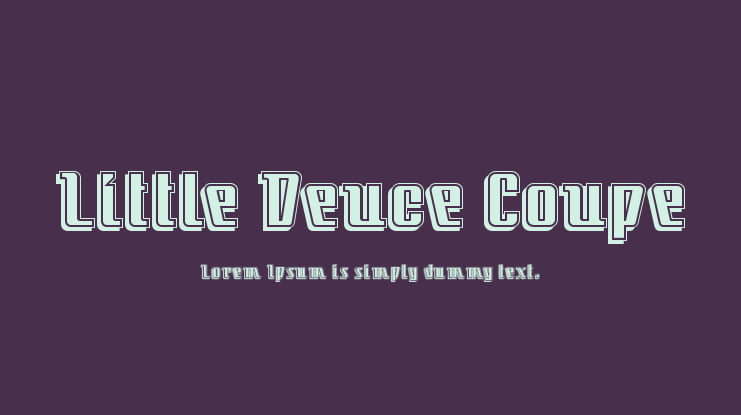 Little Deuce Coupe Font