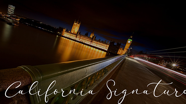 California Signature Font Family