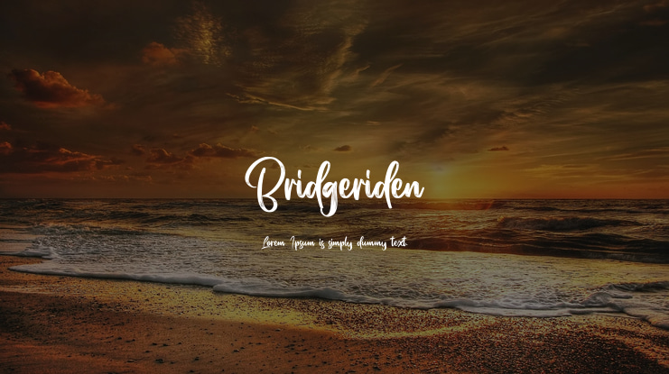 Bridgeriden Font