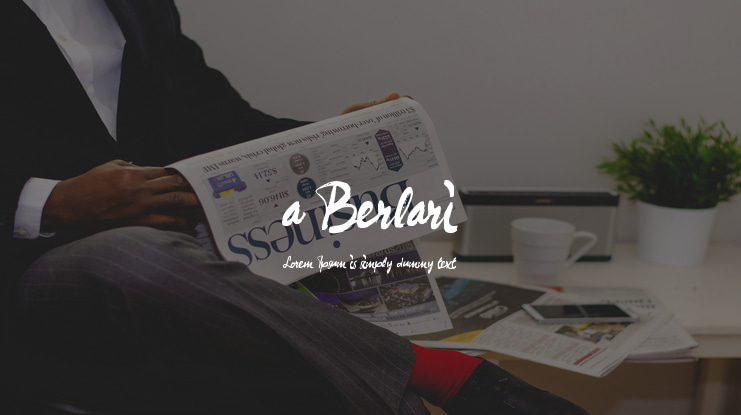 a Berlari Font