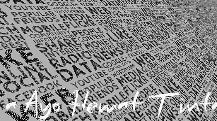 a Ayo Hemat Tinta Font