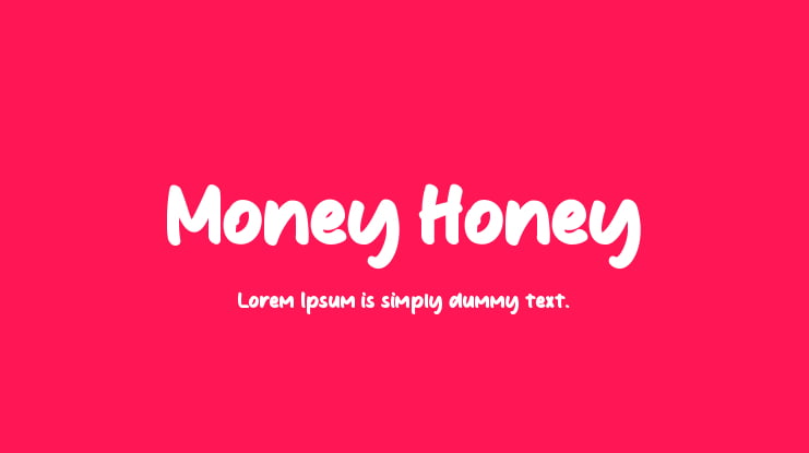 Money Honey Font