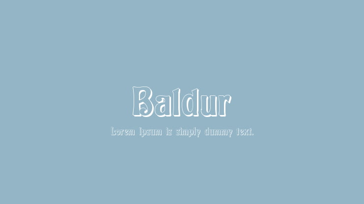 Baldur Font Family