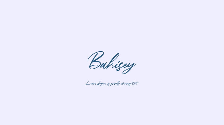 Bahisey Font