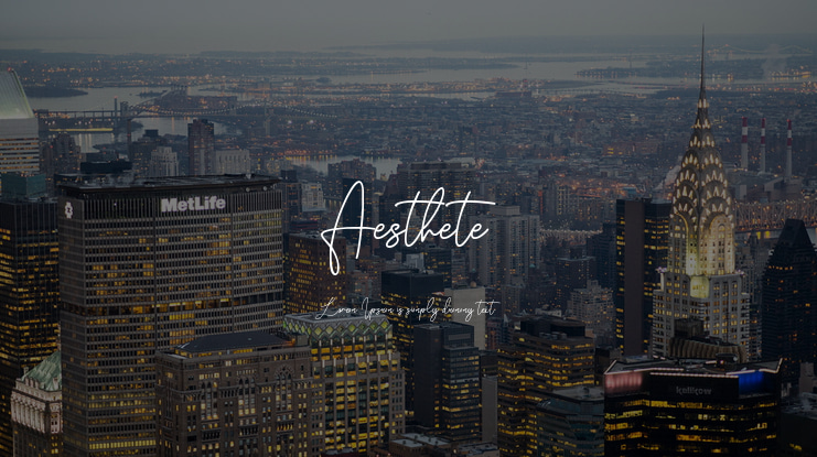 Aesthete Font