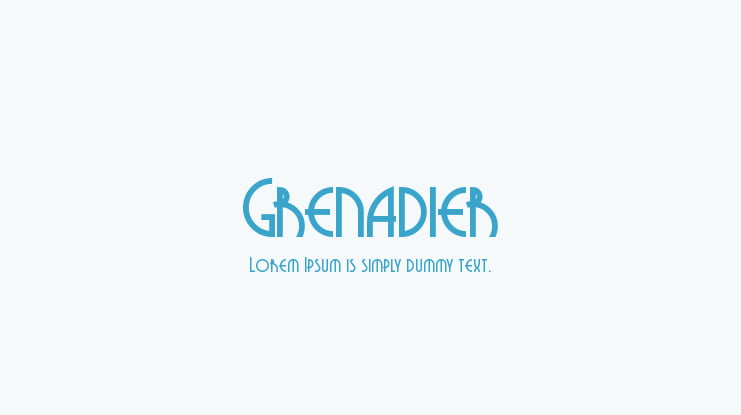 Grenadier Font