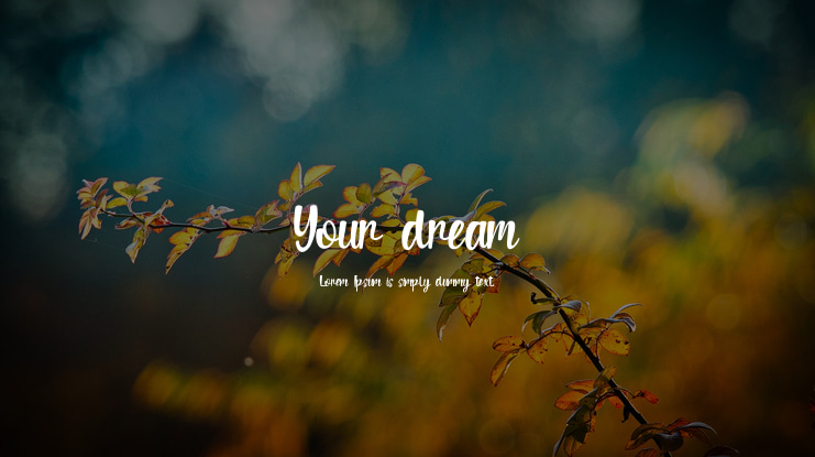 Your dream Font Family