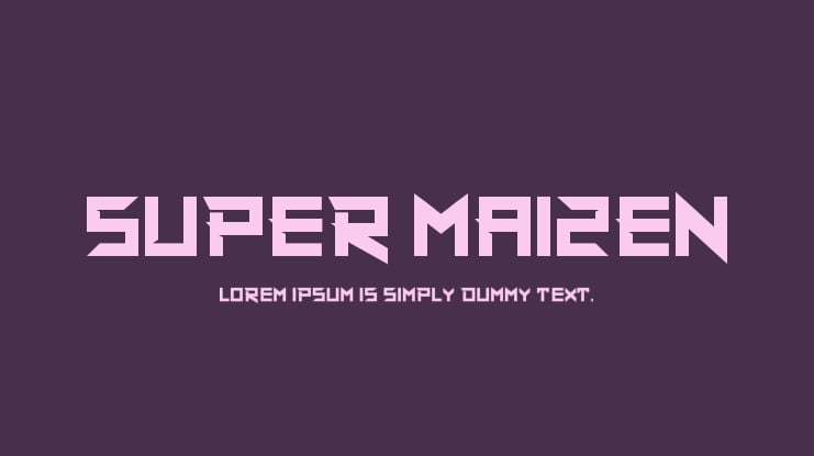 Super Maizen Font