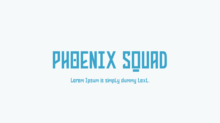 PHOENIX SQUAD Font