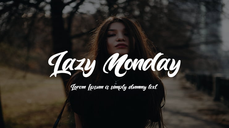 Lazy Monday Font