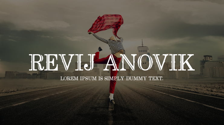 Revij Anovik Font