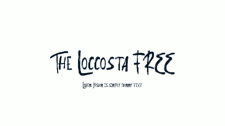 The Loccosta FREE Font