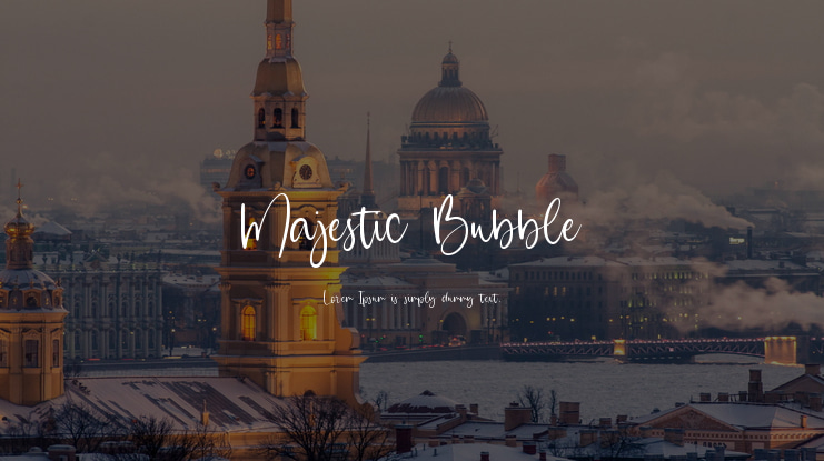 Majestic Bubble Font