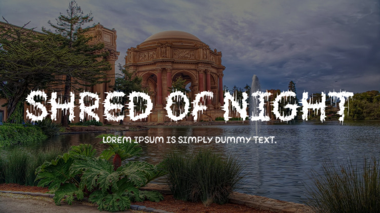 SHRED OF NIGHT Font