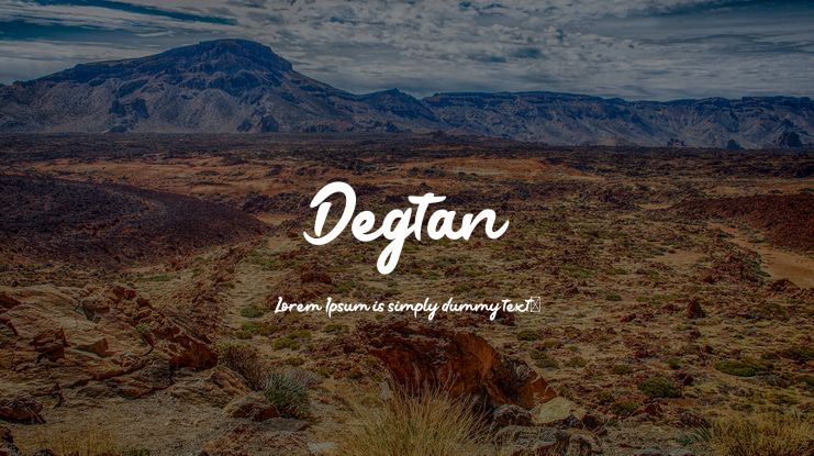 Degtan Font