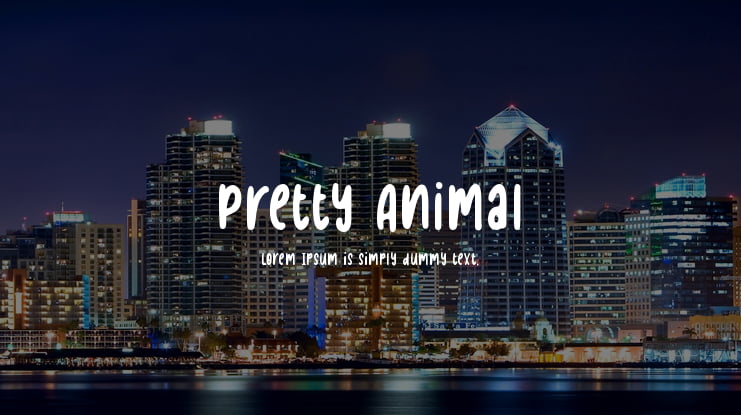 Pretty Animal Font