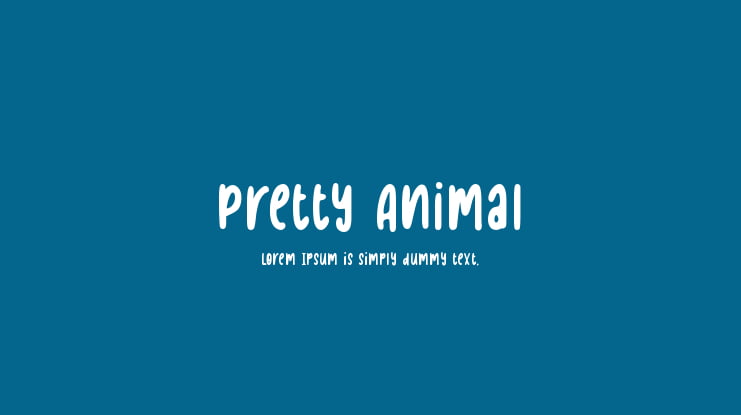 Pretty Animal Font
