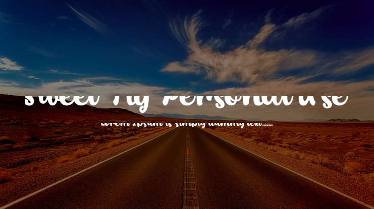 Sweet Fig Personal Use Font