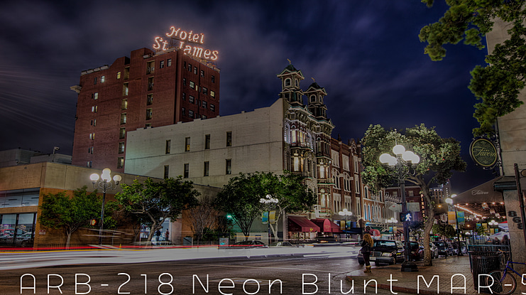 ARB-218 Big&Blunt Font Family