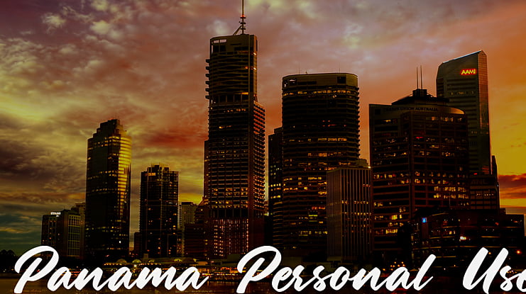 Panama Personal Use Font