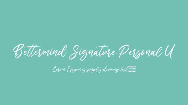 Bettermind Signature Personal U Font