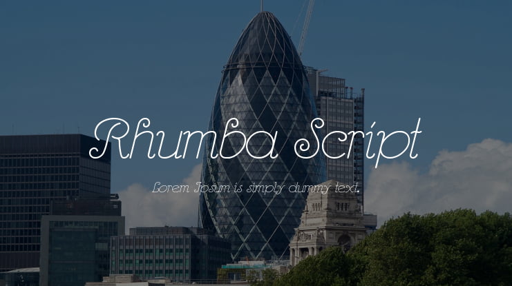 Rhumba Script Font