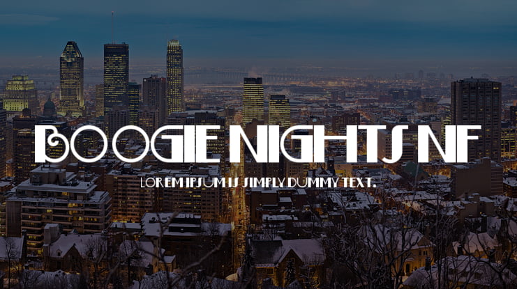 Boogie Nights NF Font